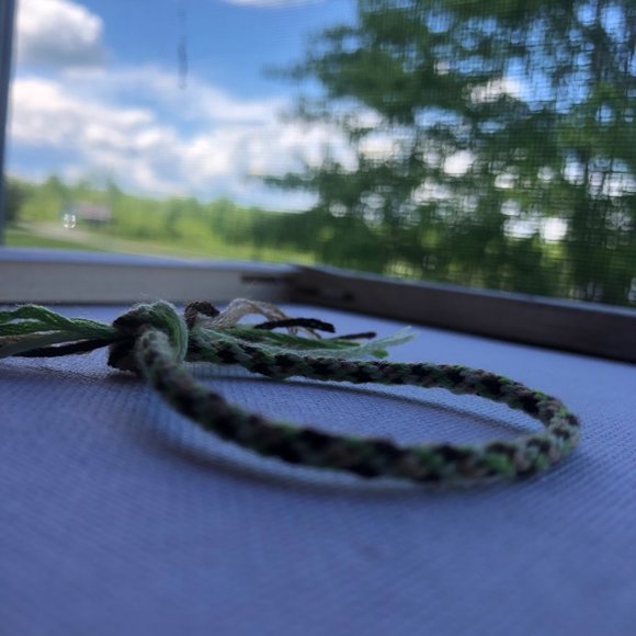 Earthy Aesthetic Kumihimo Braided Bracelet - Picture 5 of 6